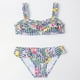 thumbnail image 2 of Traje De Baño Para Niñas Traje De Baño Para Niños Pequeños Sling Flower Dolphin Print Beach Ruffle Bikini Suit Multicolor Odeerbi  LM103-3445, 2 of 5