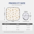 thumbnail image 3 of Balery gold Snowflake print Parasol para parabrisas de coche de 2 piezas | Parasol plegable para parabrisas delantero de coche para la mayoría de sedanes-Medium, 3 of 6