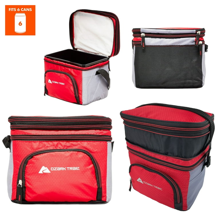 Ozark Trail Small Cooler, Quart Soft Sided Cooler with Can