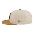 thumbnail image 6 of Men's New Era Cream/Tan Brooklyn Nets Two-Tone Color Pack 59FIFTY Fitted Hat, 6 of 7