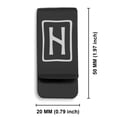 thumbnail image 2 of Stainless Steel Elder Futhark Hagalaz Rune Classic Slim Money Clip Credit Card Holder, 2 of 2