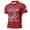 Red, variant on Zimjoy 250 Anniversary Men's Polo Shirts USA Flag Short Sleeve 4th of July Shirts Henley Neck Patriotic Independence Day T-Shirt, Red L
