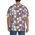 thumbnail image 3 of Sikiie Rose Flowers Men's Wrinkle Free Untucked Cuban Shirt Business Casual Button Down Shirts Short Sleeve ShirtMedium, 3 of 5