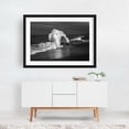 thumbnail image 2 of Nature's Impactful Embrace - Carmel-by-the-Sea California Photography Black and White Waves Ocean Coastal Nature Beach Surf Black Framed Wall Art Print 5 x 7 inches, 2 of 4