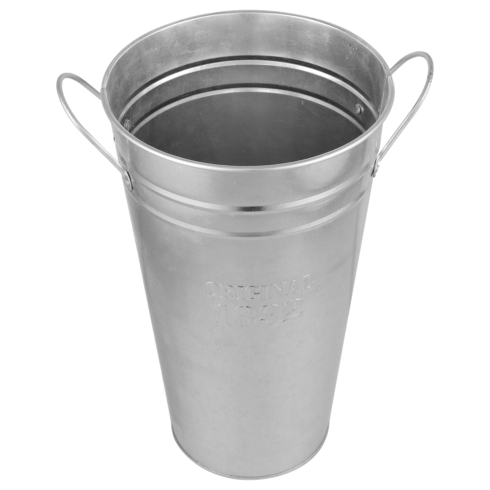 Galvanized iron bucket vase Galvanized Iron Retro Flower Bucket Home