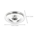 thumbnail image 2 of OULII 6Pcs Stainless Steel Pan Lids Universal Covers for Kitchen Cookware Pots, 2 of 8
