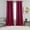 Burgundy, variant on Sheetsnthings Virginia 37-Inch Wide x 63-Inch Long Panel, Blackout Weave Embossed Set of 2 Grommet Top Curtains, Beige