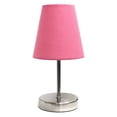 thumbnail image 3 of Simple Designs Sand Nickel Mini Basic Table Lamp with Fabric Shade 2 Pack Set, 3 of 3