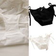 thumbnail image 2 of Breathable Cotton Triangular Underwear For Women Side Ties Design Lingerie Briefs Low Waist Bowknot Panties Thongs, 2 of 9