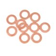 thumbnail image 1 of 10Pcs Arandela de Cobre círculo de Junta de Sellado Plana para Coche de 12x19x1,5mm, 1 of 1