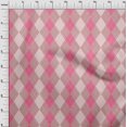 thumbnail image 4 of oneOone Cotton Cambric Light Pink Fabric Check Craft Projects Decor Fabric Printed By The Yard 42 Inch Wide, 4 of 5