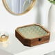 thumbnail image 4 of Joyero de madera, caja de almacenamiento, contenedor versátil de gran capacidad, caja para baratijas con tapa de vidrio para pulseras, joyas y 23x23x58cm, 4 of 4