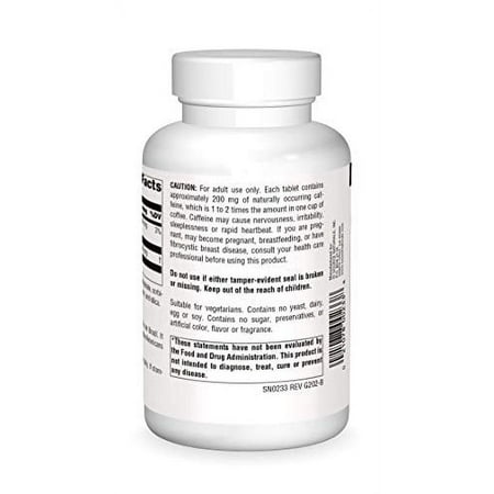 Source Naturals Guarana Energizer, 900 mg, 200 Tablets