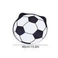 thumbnail image 2 of Soccer Shaped Cooling Gel Ice Silk Seat Cushion, Easter Decor Sports Fan Chair Pad for Summer, Comfortable Auto, Office and Stadium Seat Cushion that Keeps You Cool During Games, 16in, Colorful, 2 of 6