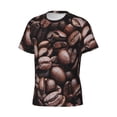 thumbnail image 3 of Rocae Coffee Bean for Men's Moisture-Wicking Crew Tee - T-Shirt for Sports, Outdoor Activities, and Casual WearLarge, 3 of 9