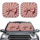 thumbnail image 2 of Balery Retro Bow Parasol para parabrisas de coche de 2 piezas | Parasol plegable para parabrisas delantero de coche para la mayoría de sedanes-Medium, 2 of 6