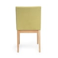 thumbnail image 3 of GDF Studio Ballantrae Wood and Fabric 7 Piece Dining Set, Natural Oak, Green Tea, 3 of 10