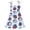 Dark Blue, variant on Nwiuh Toddler Baby Girls Summer Dress, Short Puff Sleeve Cotton Sundress Blue Striped Floral Embroidery Prince Dresses Beige for Size 12-18 Months