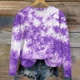 thumbnail image 4 of Zwiiyzr Girls Crewneck Oversized Sweatshirt Kids Multi-Color Trendy Long Sleeve Pullover Tops 1-12 Years Purple, 4 of 5