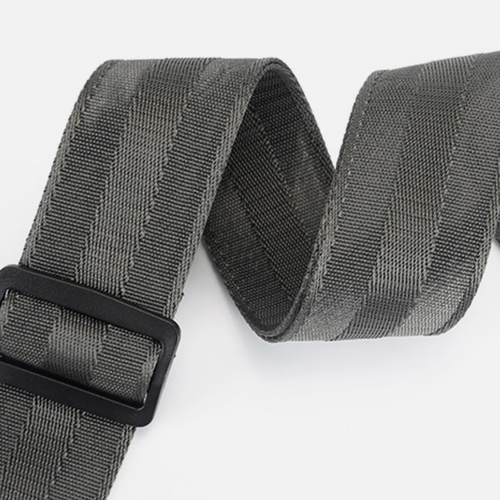 Adjustable Nylon Guitar Strap with Leather Ends for Acoustic Electric Bass & Ukulele, Solid Color Shoulder Strap