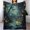 FlannelCFireflies stream 30"x40" 1, variant on GXFCflowers, sky, bird design, winter sofa dormitory home decoration, must-have travel product. Size is 50x60 inches.