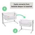 thumbnail image 5 of SwaddleMe by Ingenuity DreamSecure 2-in-1 Co-Sleeping Bassinet with AirLoom+ technology, Unisex - Cream, 5 of 17