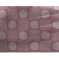 thumbnail image 4 of oneOone Georgette Viscose Fabric Stripe & Circle Patchwork Printed Fabric 1 Yard 42 Inch Wide, 4 of 4