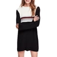 thumbnail image 3 of Free People Womens Colorblock Sweater Dress, Black, Medium, 3 of 3