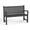 Black, variant on Joxxoaa outdoor Bench, Waterproof & Weatherproof Garden Bench with Ergonomic Design, 2-Person Resin Bench for Porch, Deck, Patio, Outdoor, Garden & Park(Black)Father's Day Gift