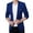 Blue, variant on New Men's Casual Slim Fit Formal Button Suit Blazer Coat Jacket Tops
