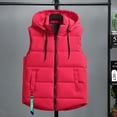 thumbnail image 2 of Durtebeua Men's Lightweight Vest Packable Warm Quilted Sleeveless Outerwear for Work Casual Z16-Red,L, 2 of 7