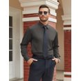 thumbnail image 2 of COOFANDY Mens Business Dress Shirts Long Sleeve Button Up Shirt formal Work Shirts, 2 of 6