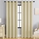 thumbnail image 4 of Cortinas opacas (1 unidad) paneles de cortina con aislamiento térmico tela que bloquea la luz y protege del sol con ojales en la parte superior para sala de estar o dormitorio, 4 of 8