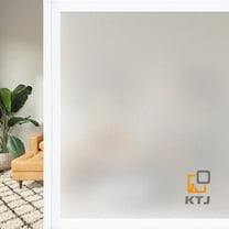 KTJ 17.5 Inch x 6.5 Feet Frosted UV Blocking Privacy Window Film