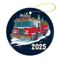 thumbnail image 3 of Christmas Ornament Personalized Firetruck Christmas Tree Ornaments Gifts for Fireman Holiday Ornament for Home Christmas Tree Decor for Woman Friend Birthday, 3 of 5