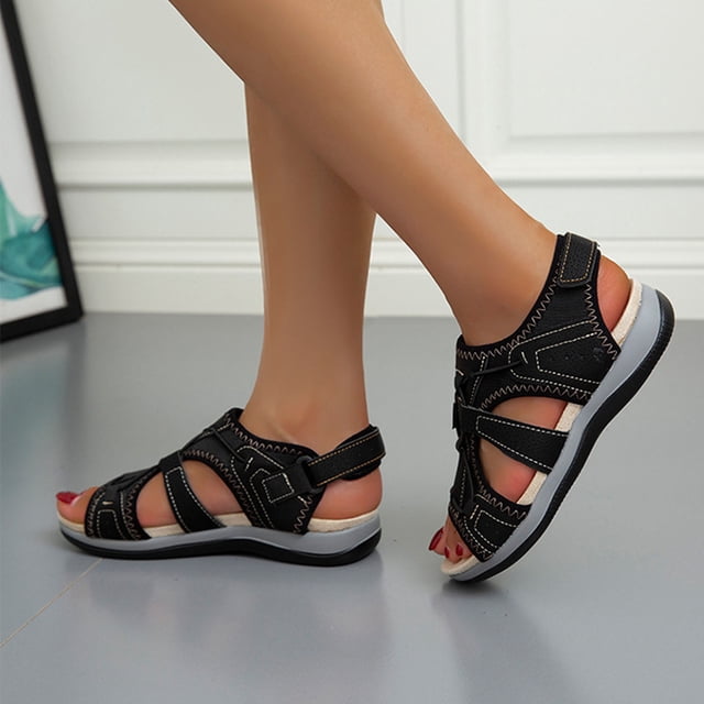 RKSTN Sandals for Women Open-toe Comfortable Soft Warm Home Slippers Soft Comfortable Sandals