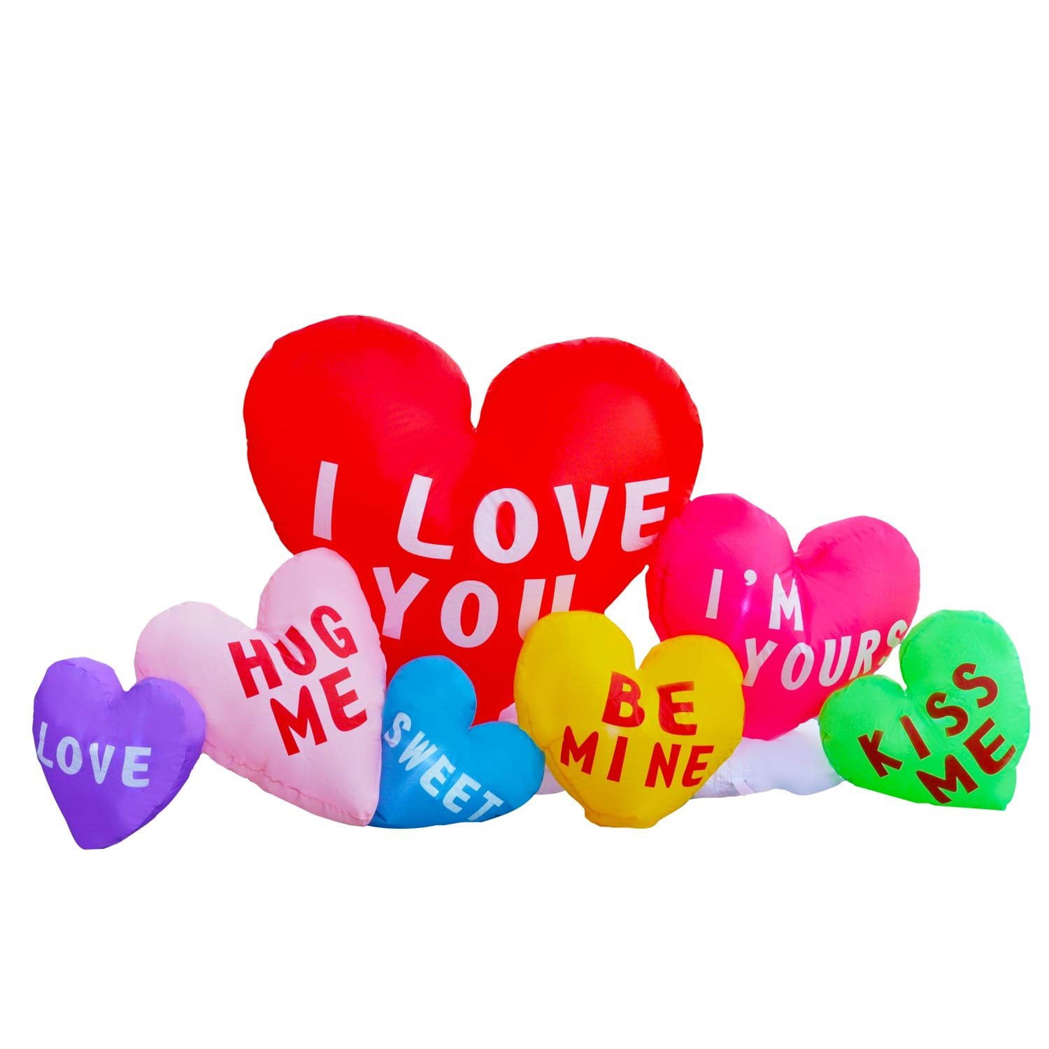 SEASONBLOW 6 Ft Inflatable Valentine Day Sweet Heart Decoration for Wedding Anniversary Party Indoor Outdoor