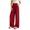 Wine, variant on yeiolnoer Pants for Women Drawstring Elastic Waist Pants Casual Wide Leg Long Pants with Pocket Fashion Outfit(Wine,X-Large)
