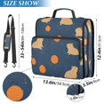 thumbnail image 2 of FORMRS Zipper Binder with Shoulder Strap 2-inch Ring 500 Sheet Capacity File Bag, Blue Capybaras, 2 of 5