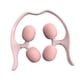 thumbnail image 4 of Rodillo de masaje multifuncional con puntos de presión y relajación muscular, rodillo de espuma manual. rosa, 4 of 9