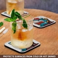 thumbnail image 3 of 3drose, Funny Cute Shark Reading Popular Beaches Book Satire, Set of 4 Coasters - Soft, 3 of 7