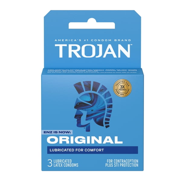 Trojan Original Latex Lubricated Condoms for Men, Classic Straight