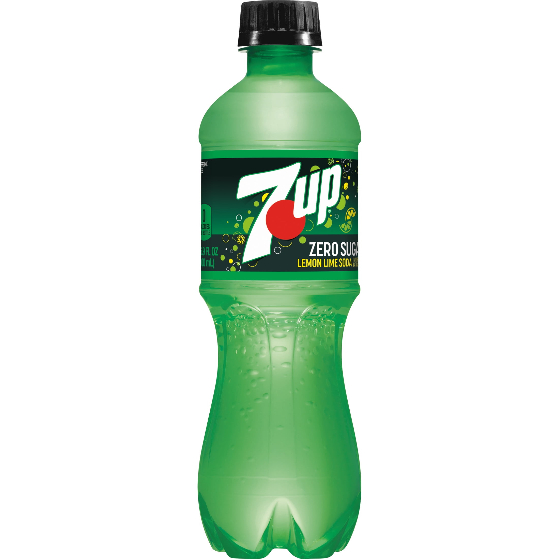 セブンアップ 7UP Zero Sugar Lemon Lime Caffeine-Free Soda Bottles, 6 pk