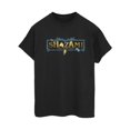 thumbnail image 1 of DC Comics Femmes Shazam Fury des Dieux Logo Doré Coton Petit Ami T-Shirt, 1 of 1