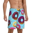 thumbnail image 2 of Fotbe Donuts Pajama Shorts for Men, Men's Pajama Bottoms, Sleepwear,Short Pajama Pants-Large, 2 of 9