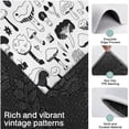 thumbnail image 3 of Black White Mushroom Sketch White Pattern Kitchen Rugs Sets Of 3,Kitchen Runner Rugs Non Skid Washable,Decorative Kitchen Floor Mats for Kitchen,Sink,Laundry,17"x30"+ 17"x47" + 17"x59", 3 of 6