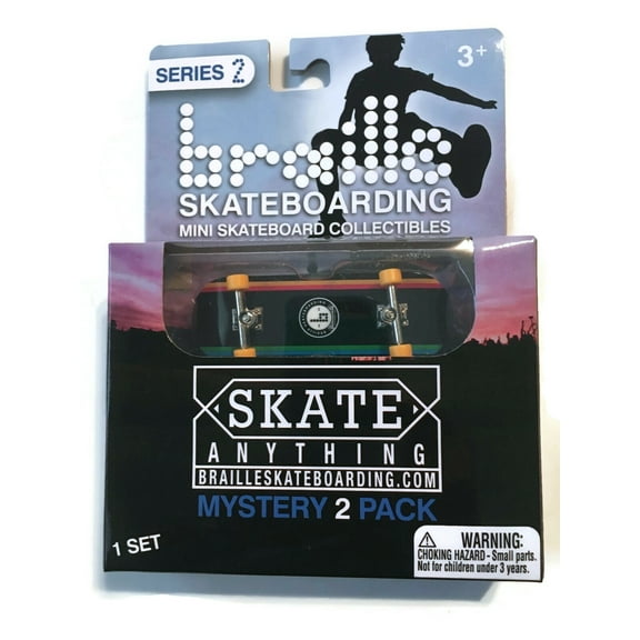 Braille Skateboarding Fingerboard / MINI Skateboard 2-pack STRIPES series 2