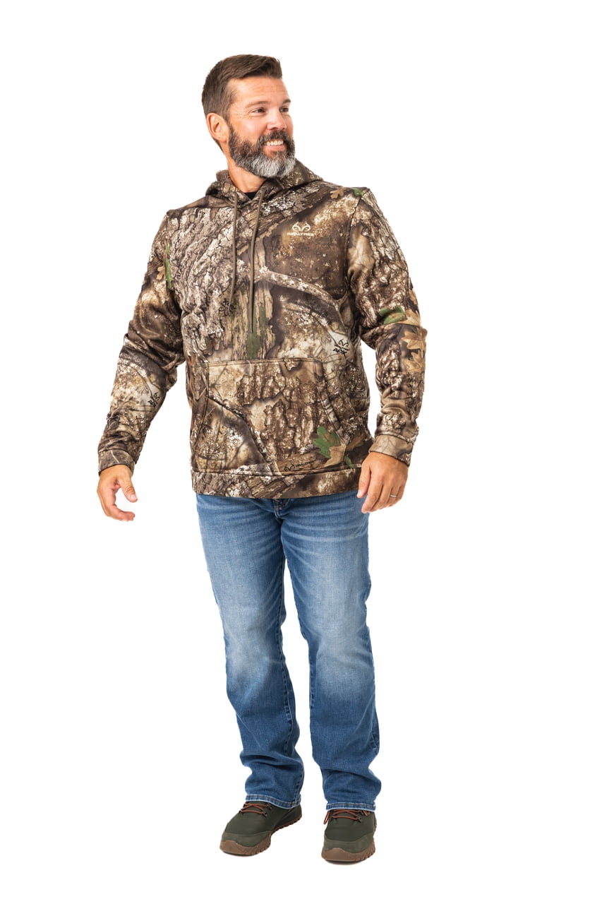 Realtree Men's APX Camo Hunting Hoodie -  High Pile Pullover for Outerwear | Size S-4X