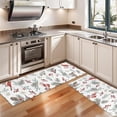 thumbnail image 3 of Kitchen Rugs Sets Of 2,White Christmas Bird and Pine Pattern Anti Fatigue Kitchen Mat Rugs Non Slip Washable,Decorative Kitchen Floor Mats for Kitchen,Sink,Laundry,17"X47", 3 of 5