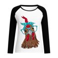 thumbnail image 4 of IROINNID Savings Womens Winter Clothes Pullover Hoodies Printed Loose T-shirt Long Sleeves Blouse Round Neck Lounge Tops Sweatshirt Hoodies,Black, 4 of 4